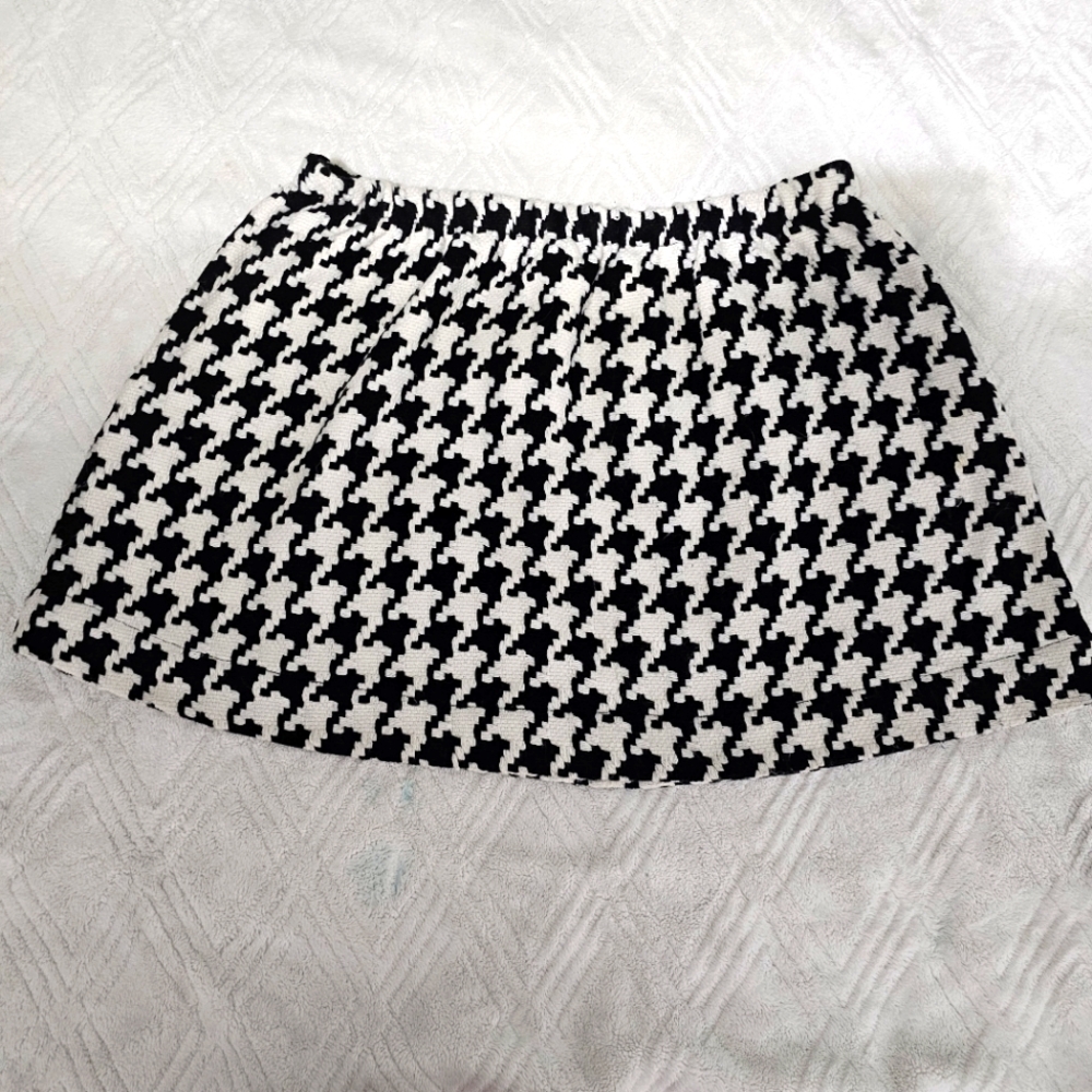 QMack Heavyweight Houndstooth Skirt -Sz XL - Picture 2 of 6